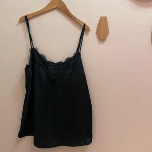 Abercrombie lace silk tank
